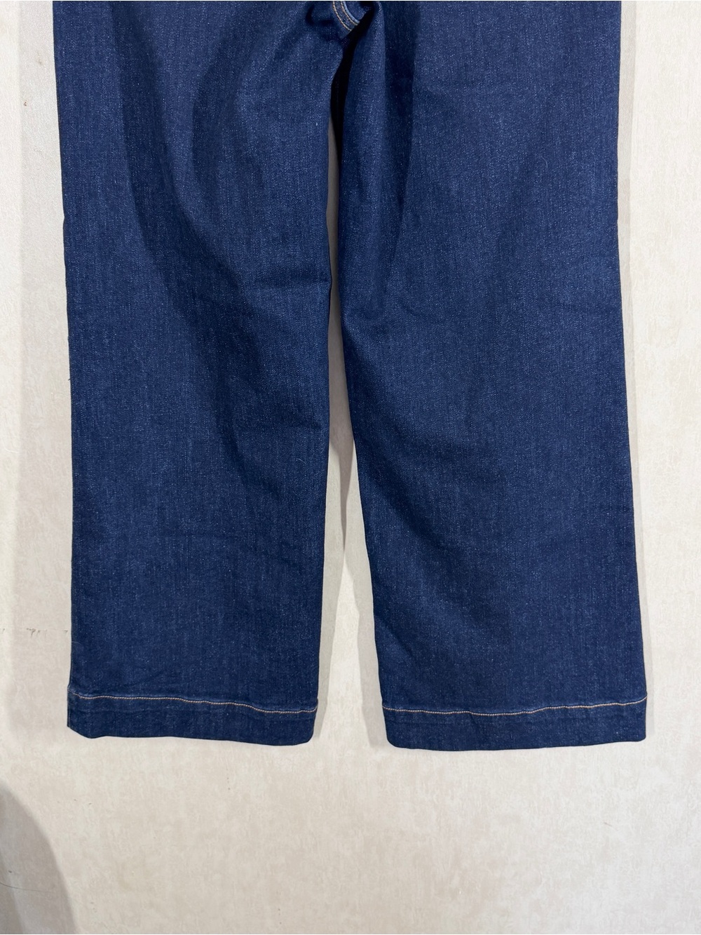 OAT New York Women’s Wide Leg High Rise Dark Wash Patch Pocket Jeans 4/27 - Picture 7 of 13